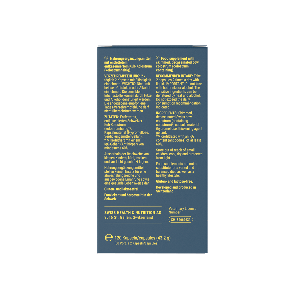 Colostrum Gold Standard-THE CHANGE