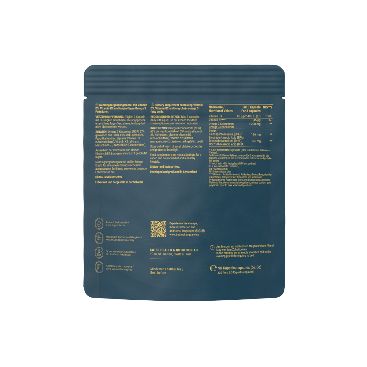Vitamins D3 & K2 & Omega 3