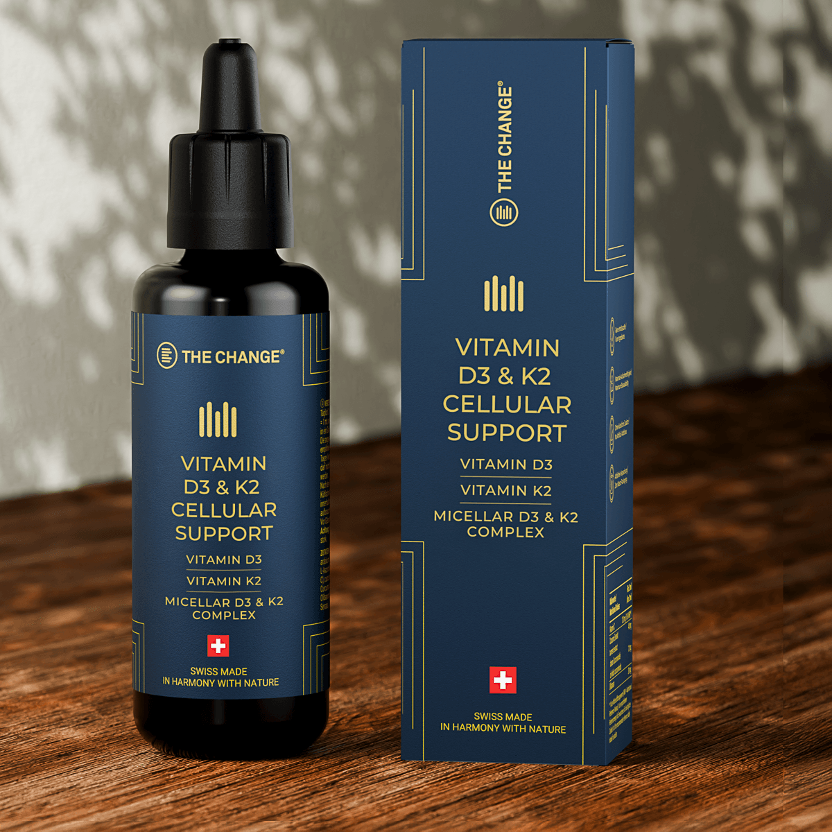 Vitamins D3 & K2 Cellular Support-THE CHANGE