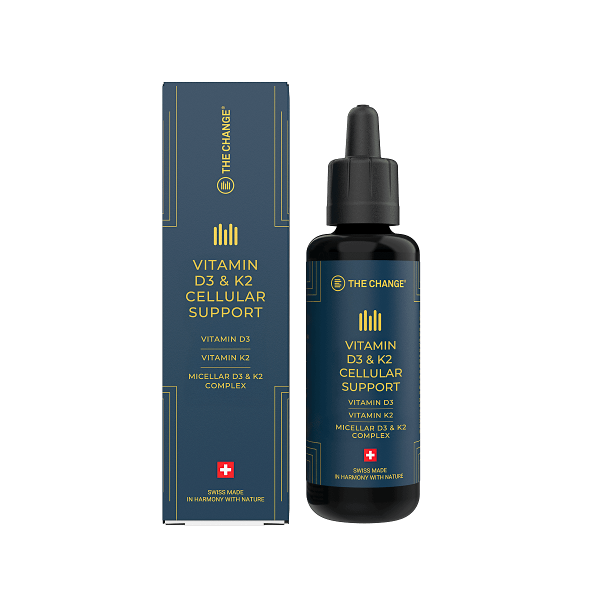 Vitamins D3 & K2 Cellular Support-THE CHANGE
