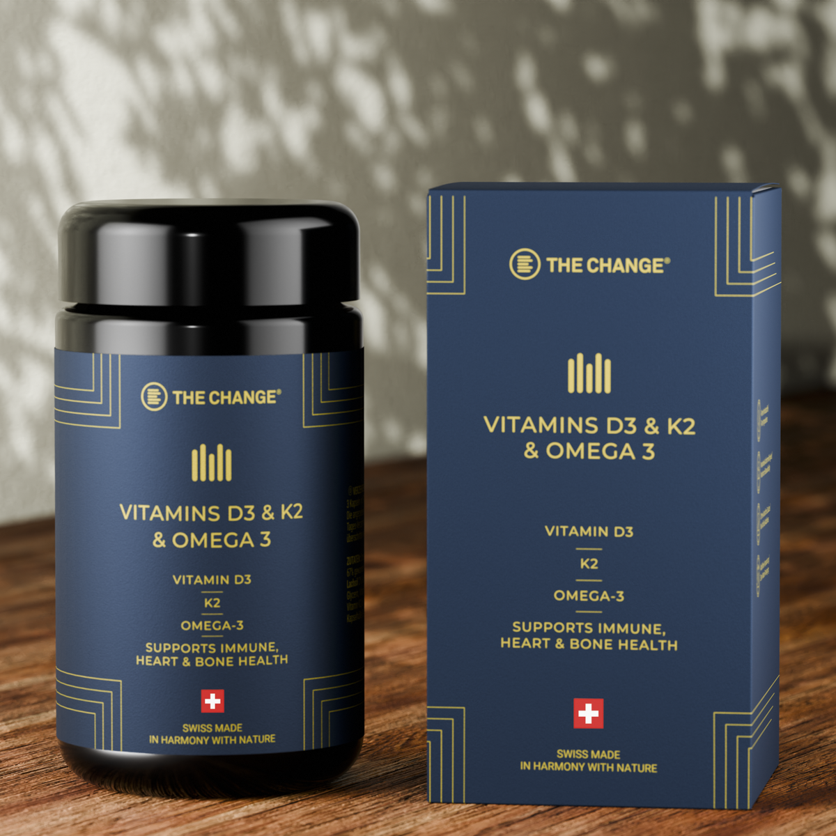 Vitamins D3 & K2 & Omega 3