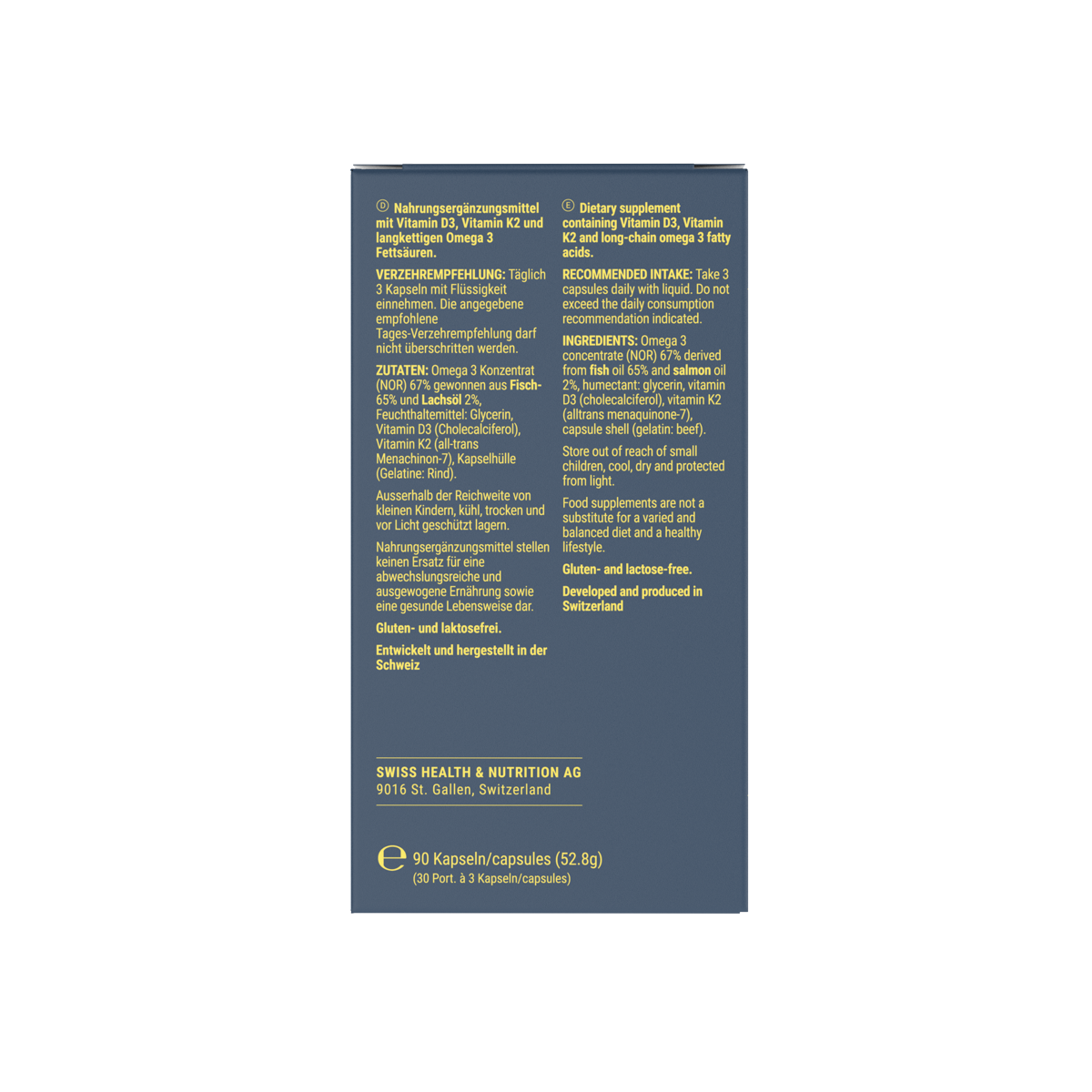 Vitamins D3 & K2 & Omega 3